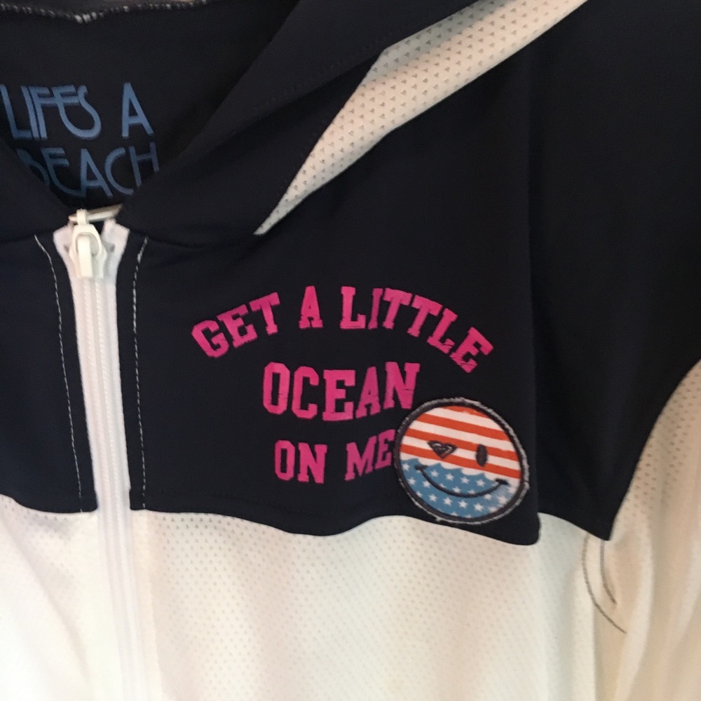 Rare Roxy Light weight zip up jacket Medium - Picture 2 of 6